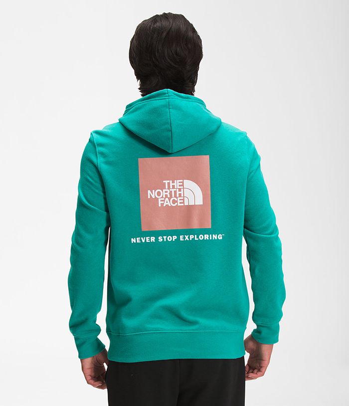 The North Face Mens Hoodie Box NSE Pullover 841MNXCFY - Green